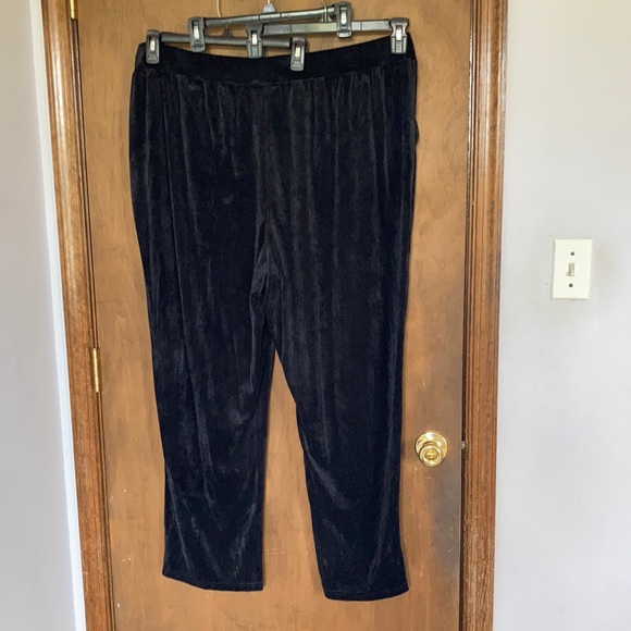 Emily Daniels Pants - Emily Daniels black pull on knit corduroy pant size 3X